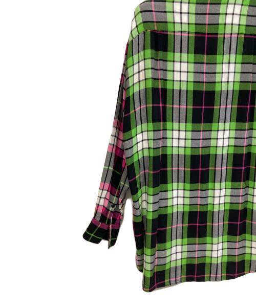 LAD MUSICIAN（ラッドミュージシャン）LAD MUSICIAN (ラッドミュージシャン) チェックシャツ グリーン×ピンク サイズ:Lの古着・服飾アイテム