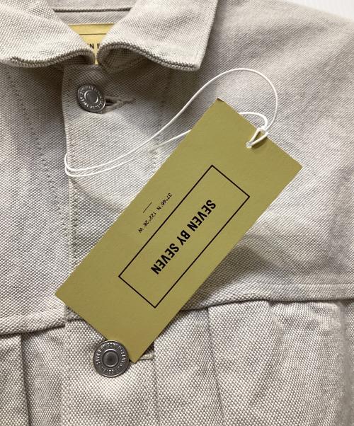 seven by seven（セブンバイセブン）seven by seven (セブンバイセブン) 1ST TYPE JACKET Tバックコットンジャケット ベージュ サイズ:Sの古着・服飾アイテム