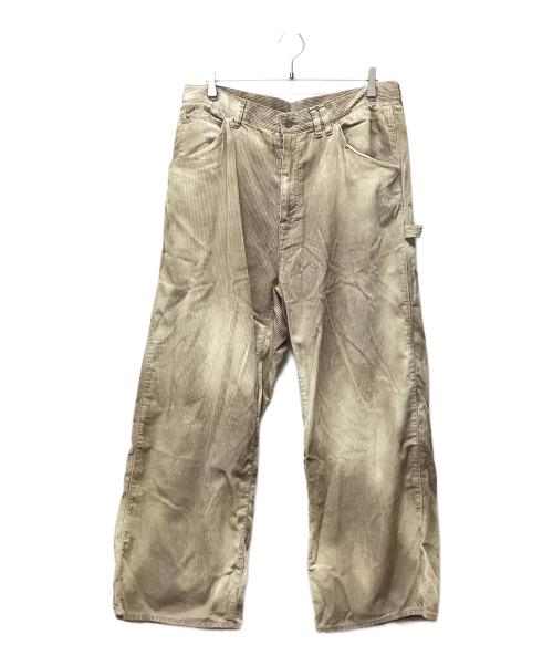 ANCELLM（アンセルム）ANCELLM (アンセルム) コーデュロイワイドペインターパンツ ベージュ サイズ:3の古着・服飾アイテム