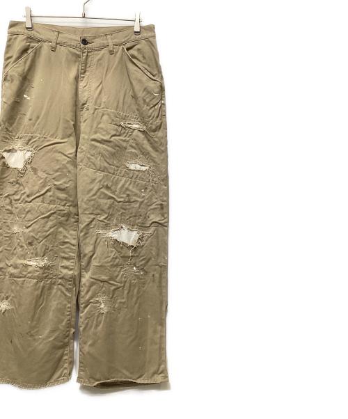 ANCELLM（アンセルム）ANCELLM (アンセルム) REMAKE WIDE CHINO TROUSERS ベージュ サイズ:2の古着・服飾アイテム