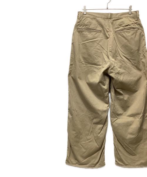 ANCELLM（アンセルム）ANCELLM (アンセルム) REMAKE WIDE CHINO TROUSERS ベージュ サイズ:2の古着・服飾アイテム
