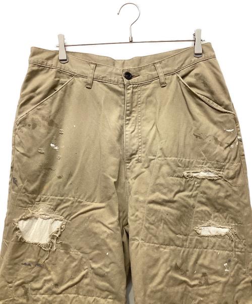 ANCELLM（アンセルム）ANCELLM (アンセルム) REMAKE WIDE CHINO TROUSERS ベージュ サイズ:2の古着・服飾アイテム