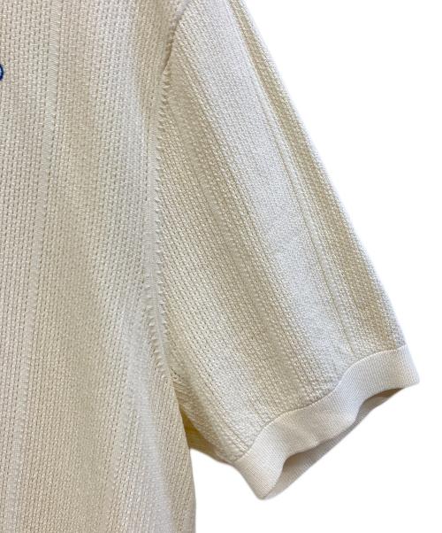 KITH×wilson（キス×ウィルソン）KITH×wilson (キス×ウィルソン) ニットポロシャツ ベージュ サイズ:Lの古着・服飾アイテム