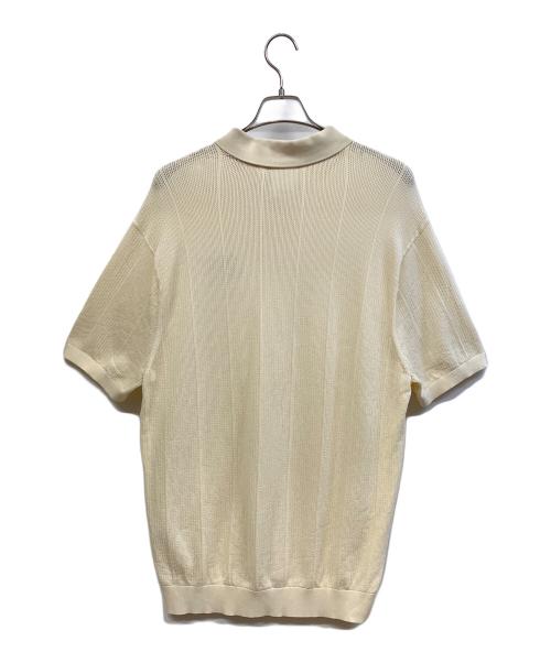 KITH×wilson（キス×ウィルソン）KITH×wilson (キス×ウィルソン) ニットポロシャツ ベージュ サイズ:Lの古着・服飾アイテム