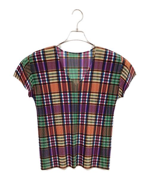 PLEATS PLEASE（プリーツプリーズ）PLEATS PLEASE (プリーツプリーズ) 半袖カットソー マルチカラー サイズ:記載なしの古着・服飾アイテム