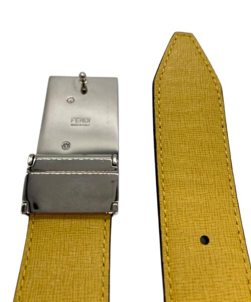 FENDI（フェンディ）FENDI (フェンディ) リバーシブルベルト ブラック×イエローの古着・服飾アイテム