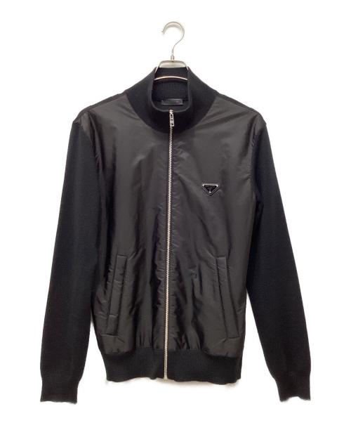PRADA（プラダ）PRADA (プラダ) ジップブルゾン ブラック サイズ:50の古着・服飾アイテム