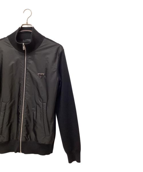 PRADA（プラダ）PRADA (プラダ) ジップブルゾン ブラック サイズ:50の古着・服飾アイテム