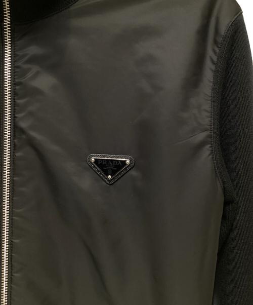 PRADA（プラダ）PRADA (プラダ) ジップブルゾン ブラック サイズ:50の古着・服飾アイテム