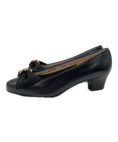 Salvatore Ferragamo（サルヴァトーレ フェラガモ）Salvatore Ferragamo (サルヴァトーレ フェラガモ) パンプス ブラック サイズ:4の古着・服飾アイテム