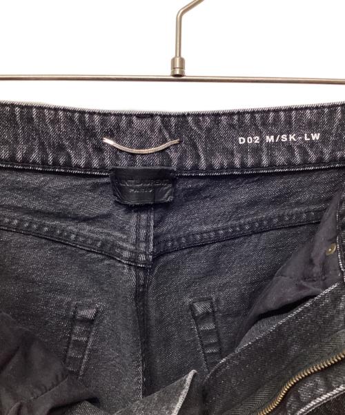 Saint Laurent Paris（サンローランパリ）Saint Laurent Paris (サンローランパリ) ダメージ加工デニムパンツ ブラック サイズ:30の古着・服飾アイテム