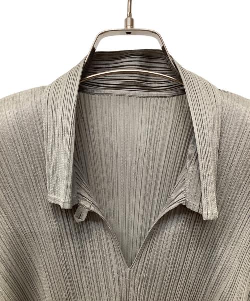 PLEATS PLEASE（プリーツプリーズ）PLEATS PLEASE (プリーツプリーズ) プルオーバーブラウス グレー サイズ:3の古着・服飾アイテム