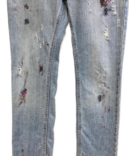 DOLCE & GABBANA（ドルチェ＆ガッバーナ）DOLCE & GABBANA (ドルチェ＆ガッバーナ) ダメージ加工デニムパンツ ブルー サイズ:44の古着・服飾アイテム