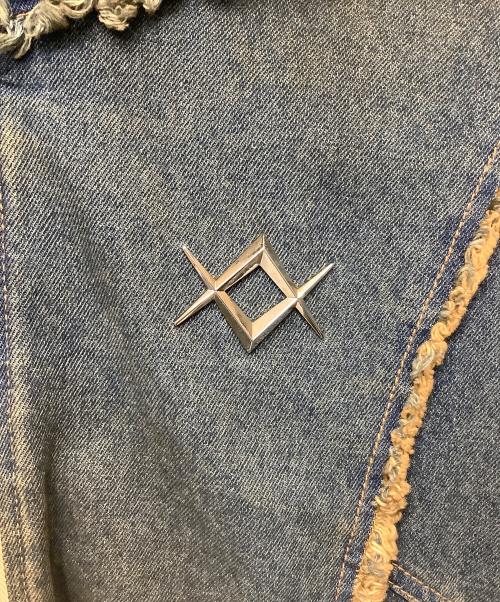 REFLEM（レフレム）REFLEM (レフレム) 顔料加工ハイネックデニムパーカー ブルー サイズ:Freeの古着・服飾アイテム