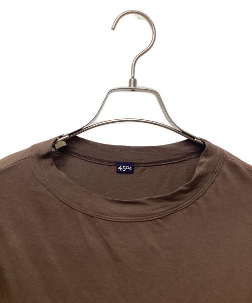 45R（フォーティファイブ・アール）45R (フォーティファイブ・アール) 半袖ワンピース ブラウン サイズ:Freeの古着・服飾アイテム