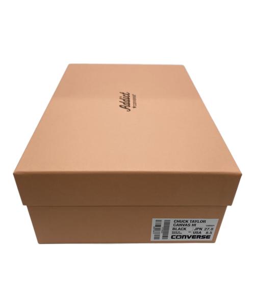 CONVERSE ADDICT（コンバース アディクト）CONVERSE ADDICT (コンバース アディクト) ハイカットスニーカー ブラック×ホワイト サイズ:27cmの古着・服飾アイテム