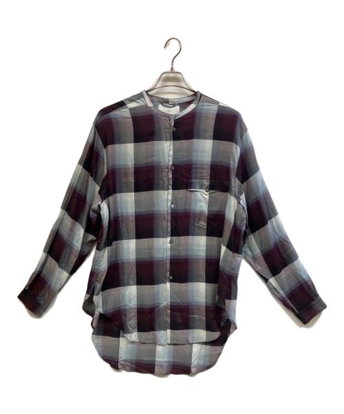 SUGARHILL（シュガーヒル）SUGARHILL (シュガーヒル) 長袖シャツ パープル×グレー サイズ:3の古着・服飾アイテム