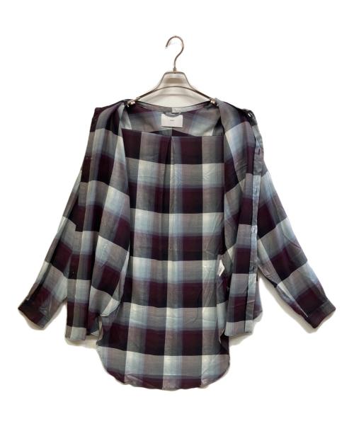 SUGARHILL（シュガーヒル）SUGARHILL (シュガーヒル) 長袖シャツ パープル×グレー サイズ:3の古着・服飾アイテム