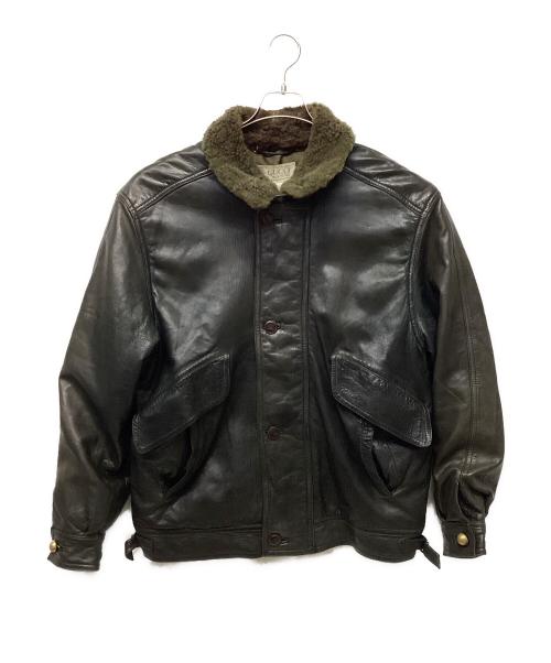 GUCCI（グッチ）GUCCI (グッチ) レザージャケット ブラック サイズ:52の古着・服飾アイテム