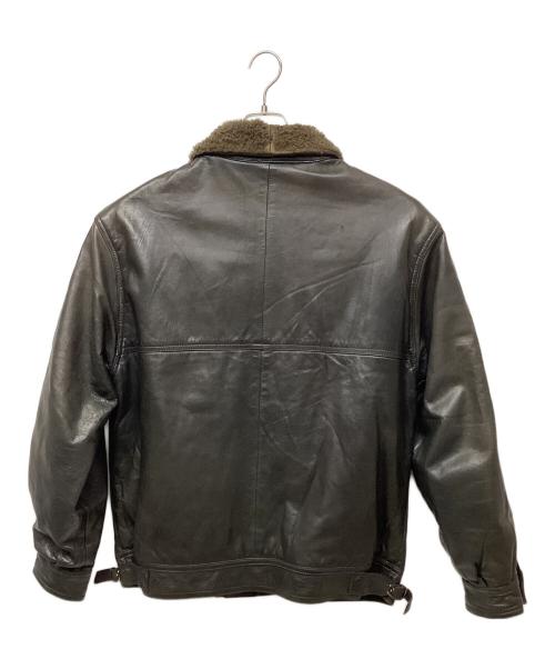 GUCCI（グッチ）GUCCI (グッチ) レザージャケット ブラック サイズ:52の古着・服飾アイテム