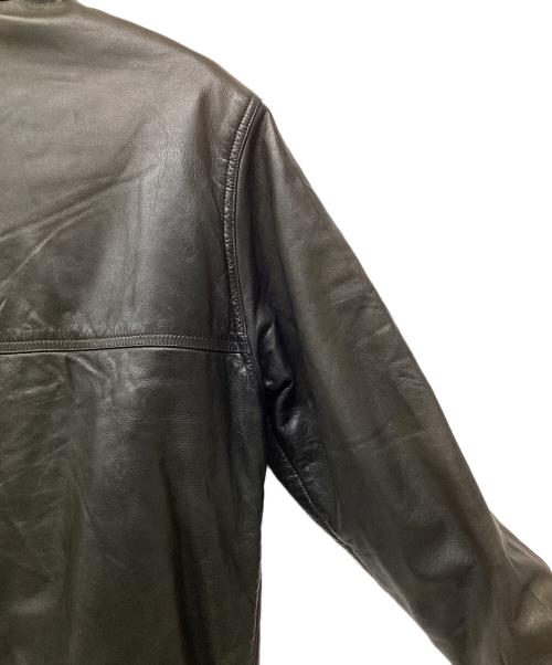 GUCCI（グッチ）GUCCI (グッチ) レザージャケット ブラック サイズ:52の古着・服飾アイテム
