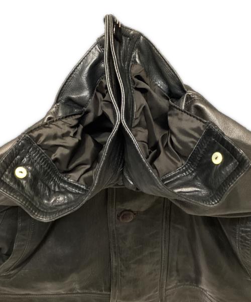 GUCCI（グッチ）GUCCI (グッチ) レザージャケット ブラック サイズ:52の古着・服飾アイテム