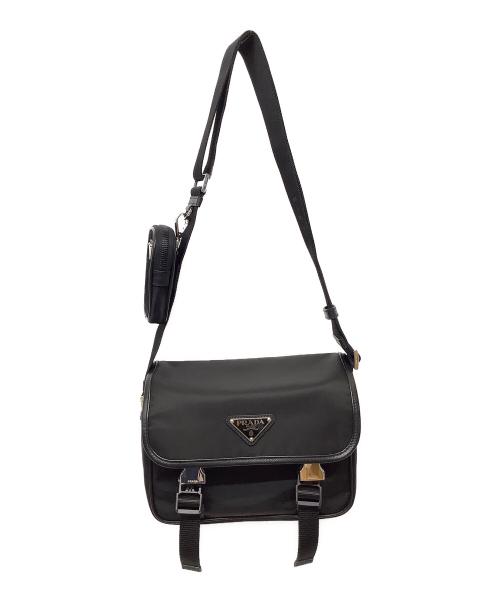 PRADA（プラダ）PRADA (プラダ) リナイロンショルダーバッグ ブラックの古着・服飾アイテム