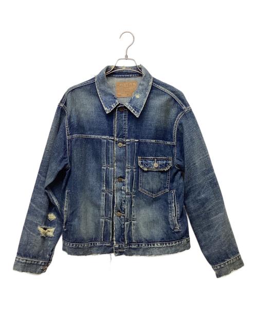 gold（ゴールド）gold (ゴールド) ダメージデニムジャケット インディゴ サイズ:33の古着・服飾アイテム