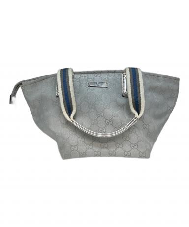 中古・古着通販】GUCCI (グッチ) ハンドバッグ シルバーカラー 