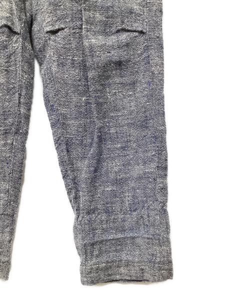 45R（フォーティファイブ・アール）45R (フォーティファイブ・アール) 綿麻ツイードの908チーゴパンツ ネイビー サイズ:記載無しの古着・服飾アイテム