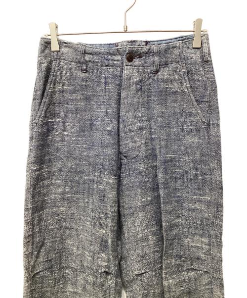 45R（フォーティファイブ・アール）45R (フォーティファイブ・アール) 綿麻ツイードの908チーゴパンツ ネイビー サイズ:記載無しの古着・服飾アイテム