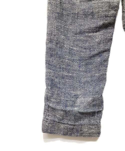 45R（フォーティファイブ・アール）45R (フォーティファイブ・アール) 綿麻ツイードの908チーゴパンツ ネイビー サイズ:記載無しの古着・服飾アイテム