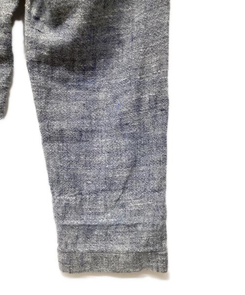 45R（フォーティファイブ・アール）45R (フォーティファイブ・アール) 綿麻ツイードの908チーゴパンツ ネイビー サイズ:記載無しの古着・服飾アイテム