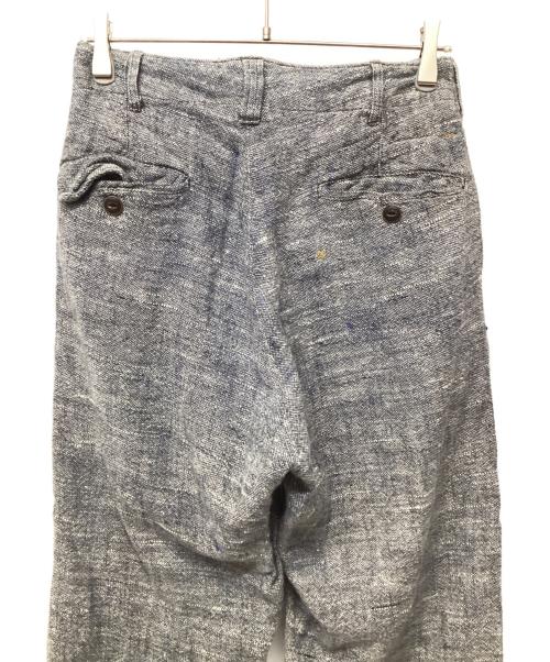 45R（フォーティファイブ・アール）45R (フォーティファイブ・アール) 綿麻ツイードの908チーゴパンツ ネイビー サイズ:記載無しの古着・服飾アイテム