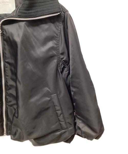 emmi atelier（エミアトリエ）emmi atelier (エミアトリエ) 撥水リブカラーバルーンデザインブルゾン ブラック サイズ:1の古着・服飾アイテム