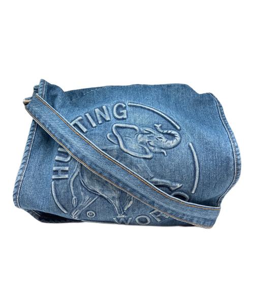 HUNTING WORLD（ハンティングワールド）HUNTING WORLD (ハンティングワールド) デニムメッセンジャーバック インディゴの古着・服飾アイテム