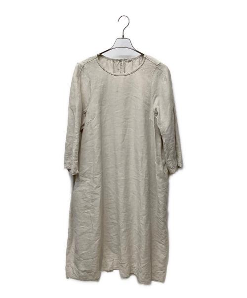 45rpm（45アールピーエム）45rpm (45アールピーエム) 長袖ワンピース アイボリーの古着・服飾アイテム