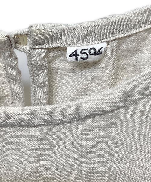 45rpm（45アールピーエム）45rpm (45アールピーエム) 長袖ワンピース アイボリーの古着・服飾アイテム