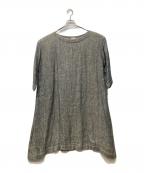 45rpm45アールピーエム）の古着「二重織リネンの馬比古ドレス」｜ブルー