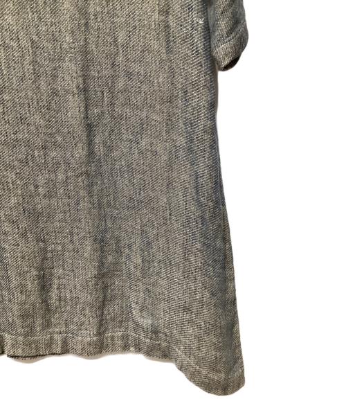 45rpm（45アールピーエム）45rpm (45アールピーエム) 二重織リネンの馬比古ドレス ブルーの古着・服飾アイテム