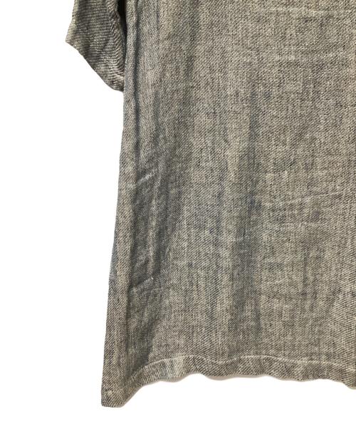 45rpm（45アールピーエム）45rpm (45アールピーエム) 二重織リネンの馬比古ドレス ブルーの古着・服飾アイテム