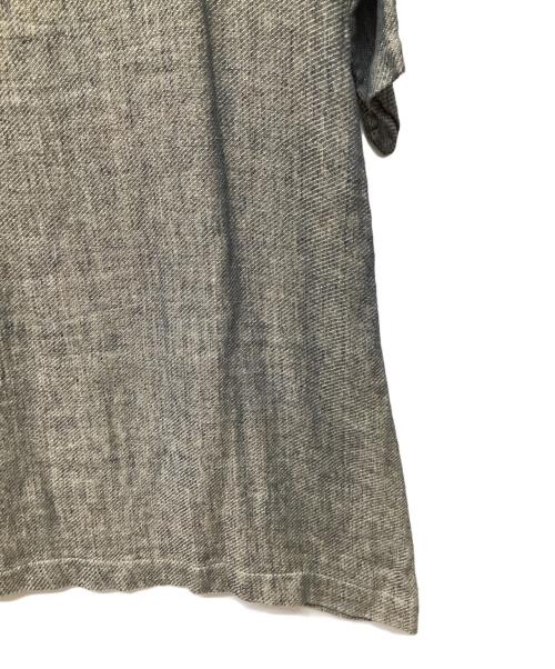 45rpm（45アールピーエム）45rpm (45アールピーエム) 二重織リネンの馬比古ドレス ブルーの古着・服飾アイテム