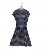 BURBERRY BLUE LABELバーバリー ブルー レーベル）の古着「ノースリーブワンピース」｜ネイビー
