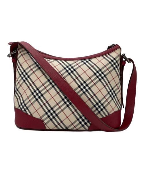 BURBERRY（バーバリー）BURBERRY (バーバリー) ショルダーバッグ レッド×ベージュの古着・服飾アイテム
