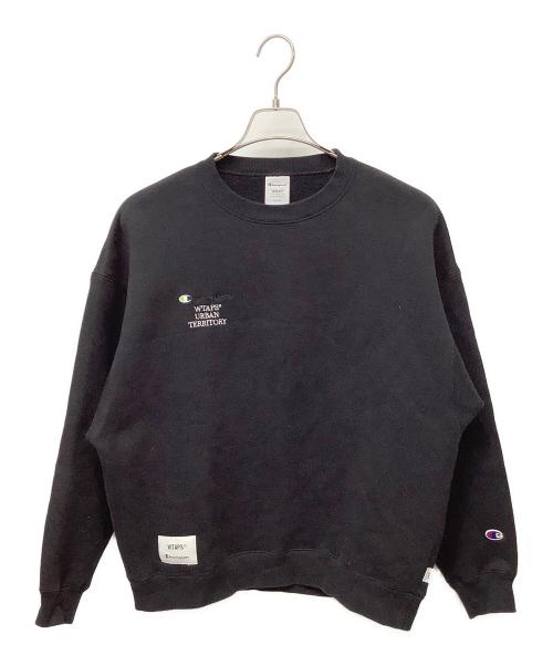 Champion（チャンピオン）Champion (チャンピオン) WTAPS (ダブルタップス) スウェット ブラック サイズ:MEDIUMの古着・服飾アイテム