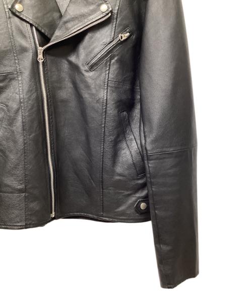 yoused（ユーズド）yoused (ユーズド) レザーライダースジャケット ブラック サイズ:Lの古着・服飾アイテム