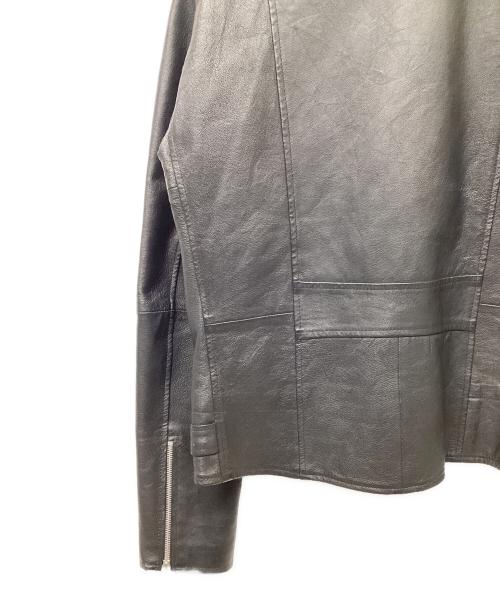 yoused（ユーズド）yoused (ユーズド) レザーライダースジャケット ブラック サイズ:Lの古着・服飾アイテム