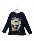 BLACK Scandal Yohji Yamamotoブラックスキャンダルヨウジヤマモト）の古着「朝倉プリント長袖」｜ブラック