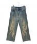 SUPPLIER（サプライヤー）の古着「Tribal Leather Patch Baggy Denim」｜インディゴ