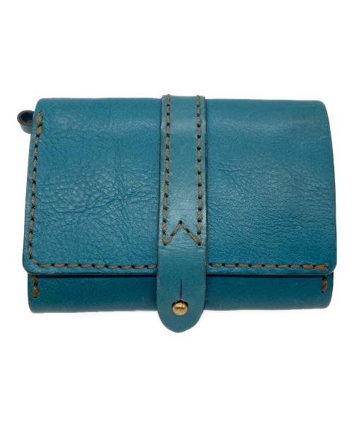Herz（ヘルツ）Herz (ヘルツ) 2つ折り財布 ブルーの古着・服飾アイテム